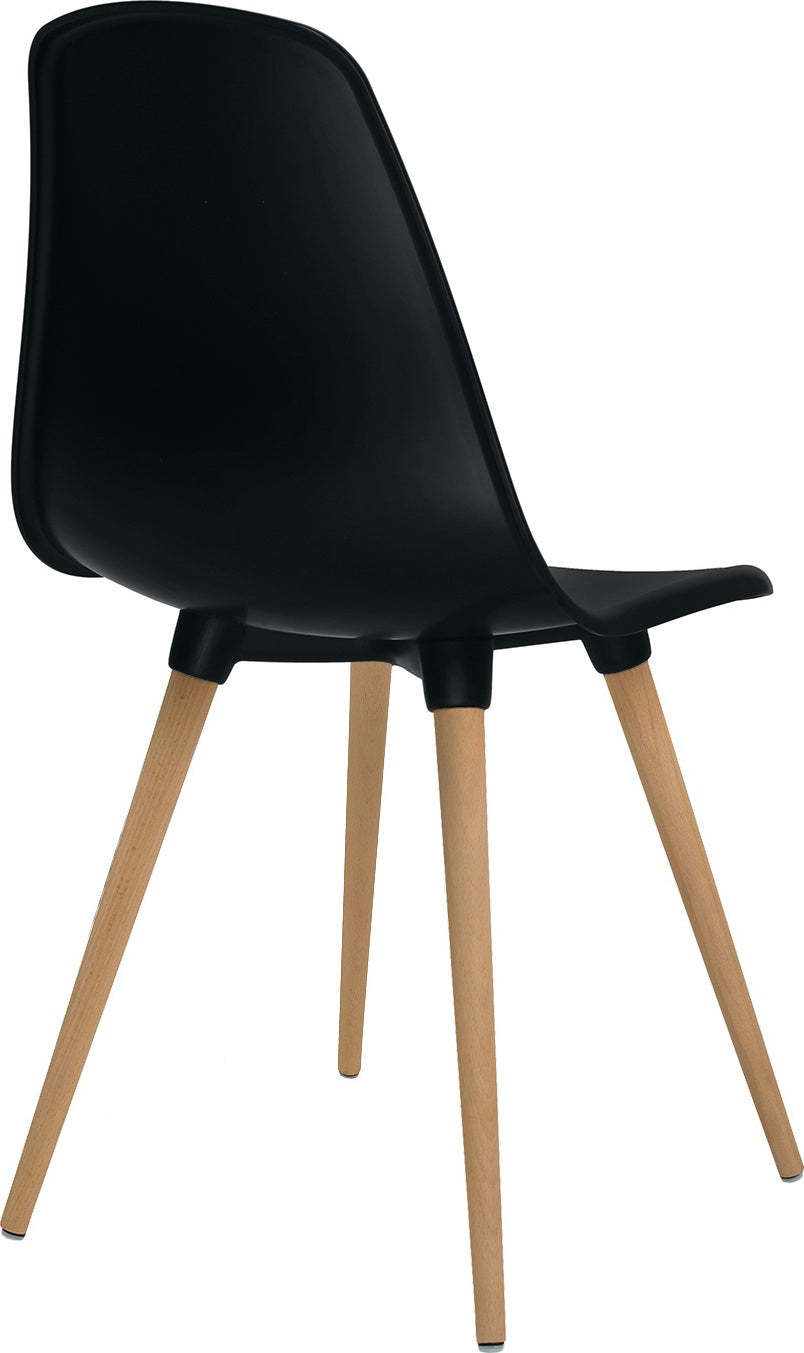 TOPSTAR Mehrzweckstuhl weiß mit Kunststoffbeinen – 2er-Set, stapelbar, ergonomische Sitzschale