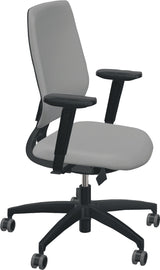 DAUPHIN Bürodrehstuhl mit Synchrontechnik azurblau – 110 kg, Armlehnen, höhenverstellbar