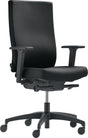 DAUPHIN Bürodrehstuhl mit Synchrontechnik, Sitztiefe 380-440 mm, schwarz, 110 kg