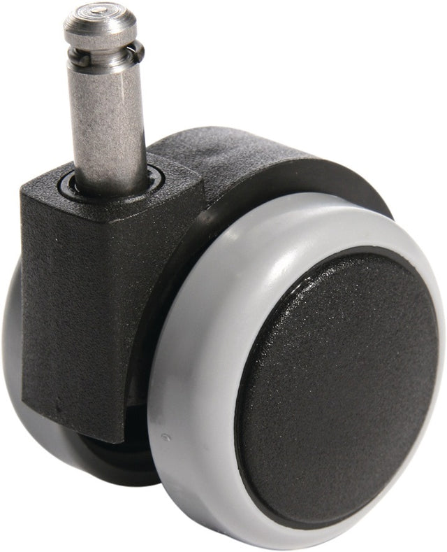 TOPSTAR Sicherheits-Doppelrollen für harte Böden, Ø 55 mm, Stift 25 mm, 5er-Set