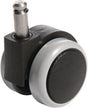 TOPSTAR Sicherheits-Doppelrollen für harte Böden, Ø 55 mm, Stift 25 mm, 5er-Set