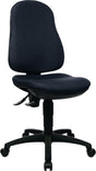 TOPSTAR Bürodrehstuhl mit Permanentkontakt – schwarz, 420–550 mm, Tragfähigkeit 110 kg