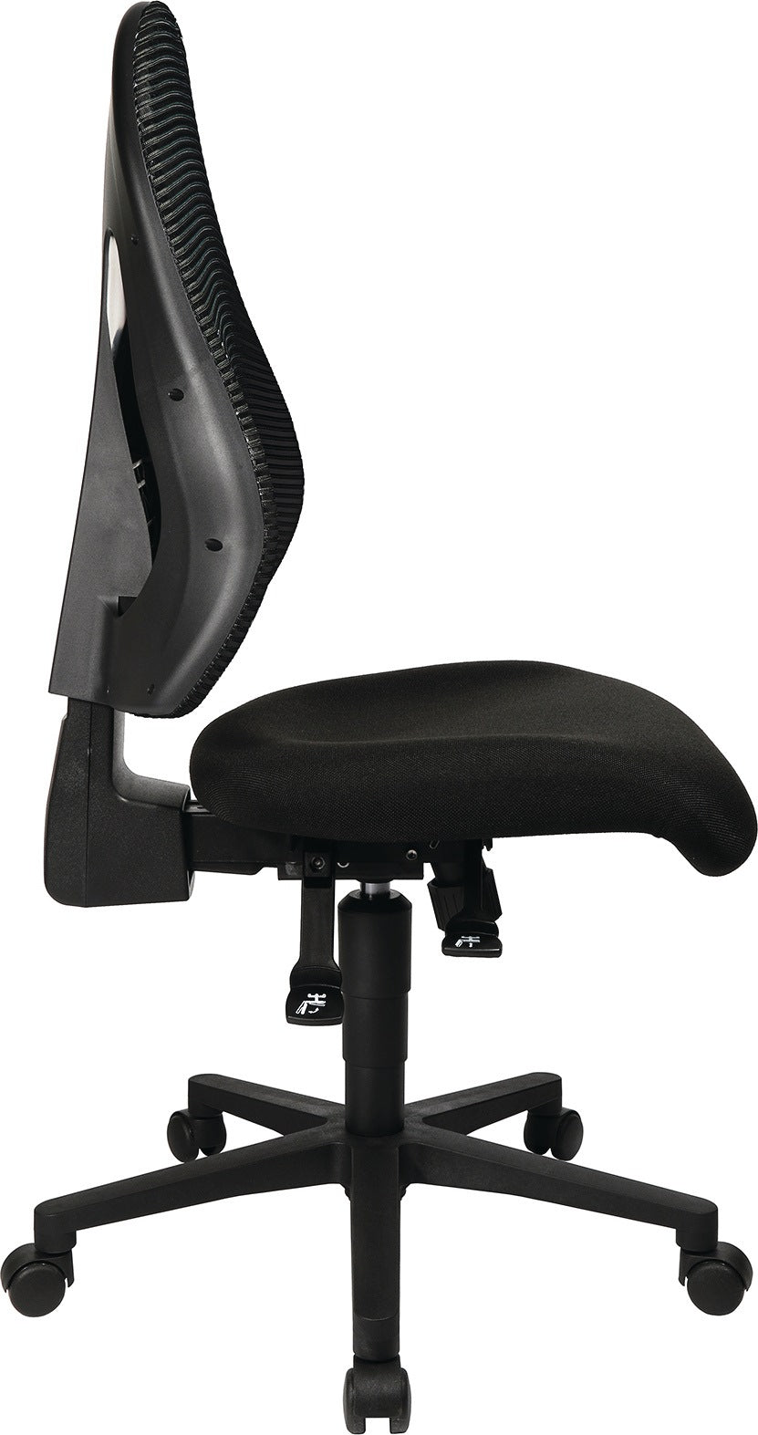 TOPSTAR Bürodrehstuhl mit Synchrontechnik schwarz, ohne Armlehnen, 420-530 mm