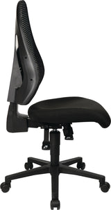 TOPSTAR Bürodrehstuhl mit Synchrontechnik schwarz, ohne Armlehnen, 420-530 mm