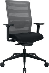TOPSTAR Bürodrehstuhl mit Synchrontechnik und Netzrückenlehne, schwarz, Tragfähigkeit 110 kg