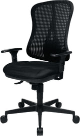 TOPSTAR Bürodrehstuhl Head Point SY mit Synchronmechanik, Armlehnen, 110 kg – Schwarz