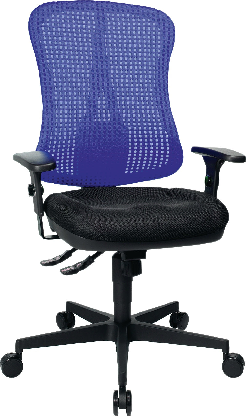 TOPSTAR Bürodrehstuhl Head Point SY mit Synchronmechanik, Armlehnen, 110 kg – Schwarz
