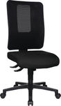 TOPSTAR Bürodrehstuhl mit Synchrontechnik – Netzrücken, 110 kg, schwarz