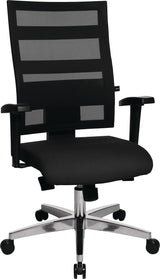 TOPSTAR Bürodrehstuhl Punktsynchron-Technik schwarz/schwarz, 110 kg, höhenverstellbar
