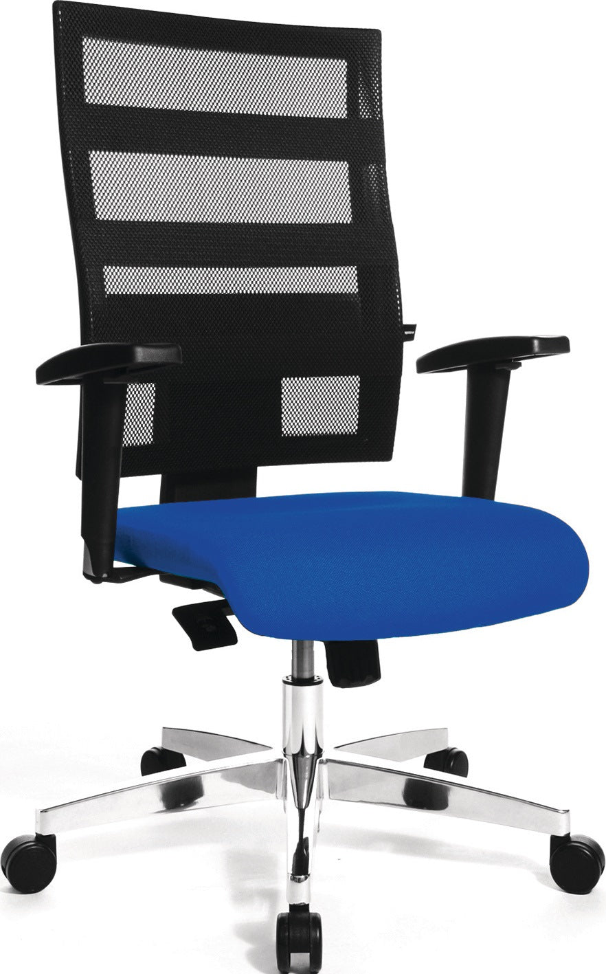 TOPSTAR Bürodrehstuhl Punktsynchron-Technik schwarz/schwarz, 110 kg, höhenverstellbar