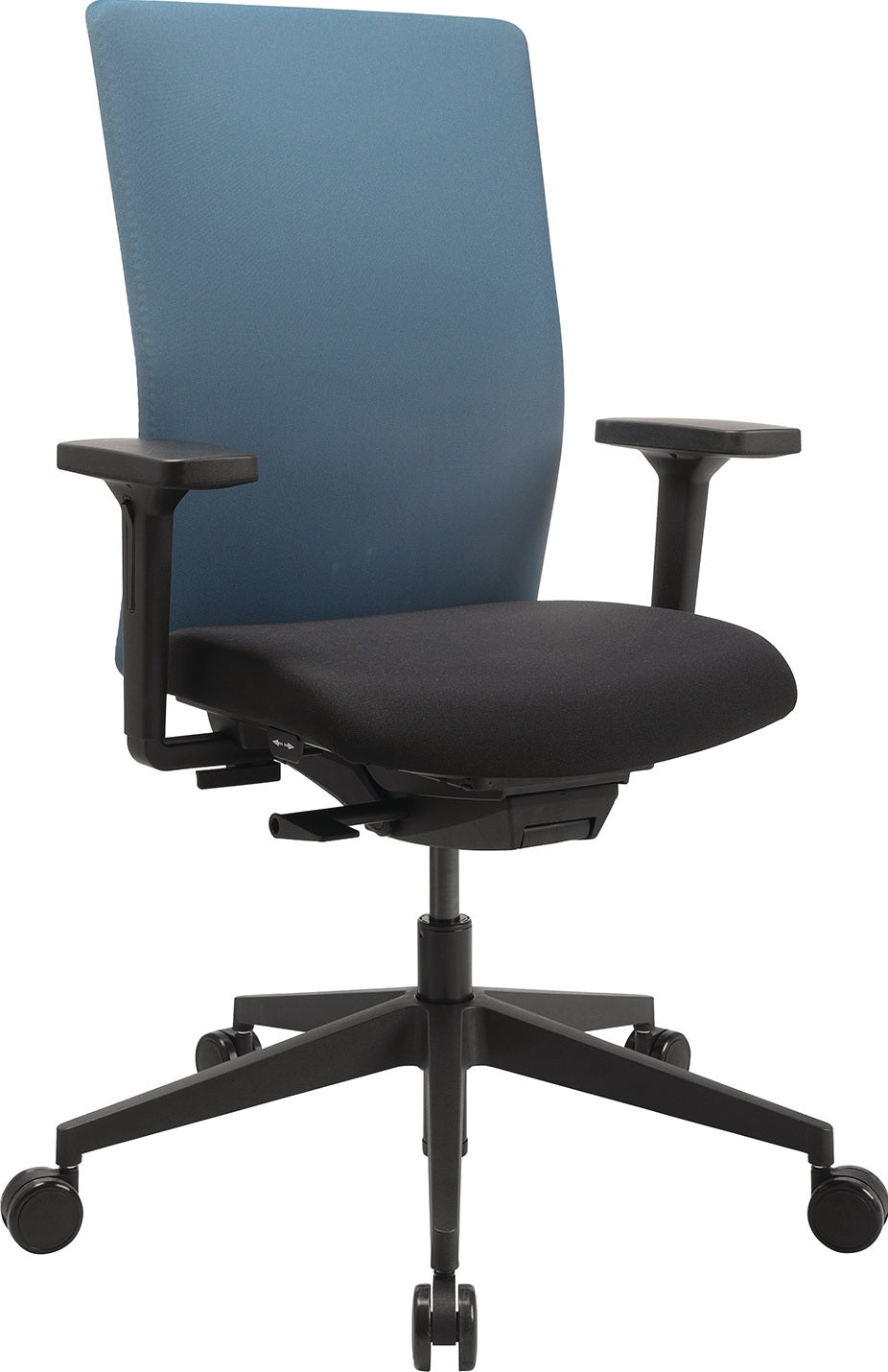 TOPSTAR Bürodrehstuhl mit Synchronmechanik, Armlehnen, 110 kg Tragfähigkeit, schwarz