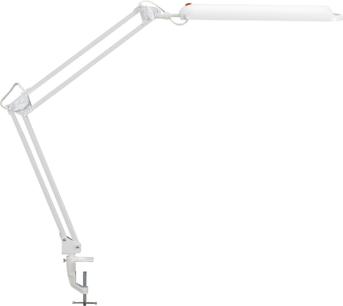 JAKOB MAUL Schreibtischleuchte LED Metall/Kunststoff weiß mit Tischklemme, 380 mm