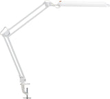 JAKOB MAUL Schreibtischleuchte LED Metall/Kunststoff weiß mit Tischklemme, 380 mm