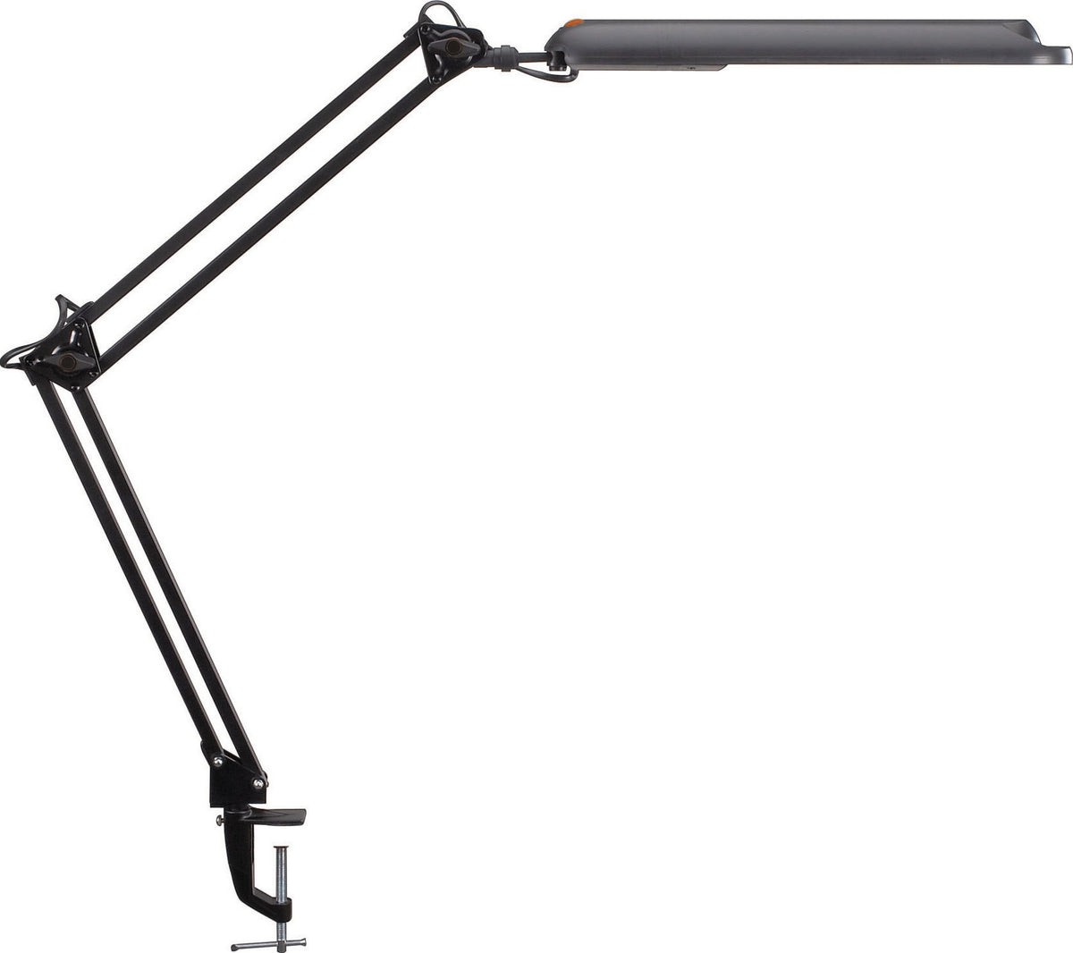 JAKOB MAUL Schreibtischleuchte LED Metall/Kunststoff weiß mit Tischklemme, 380 mm