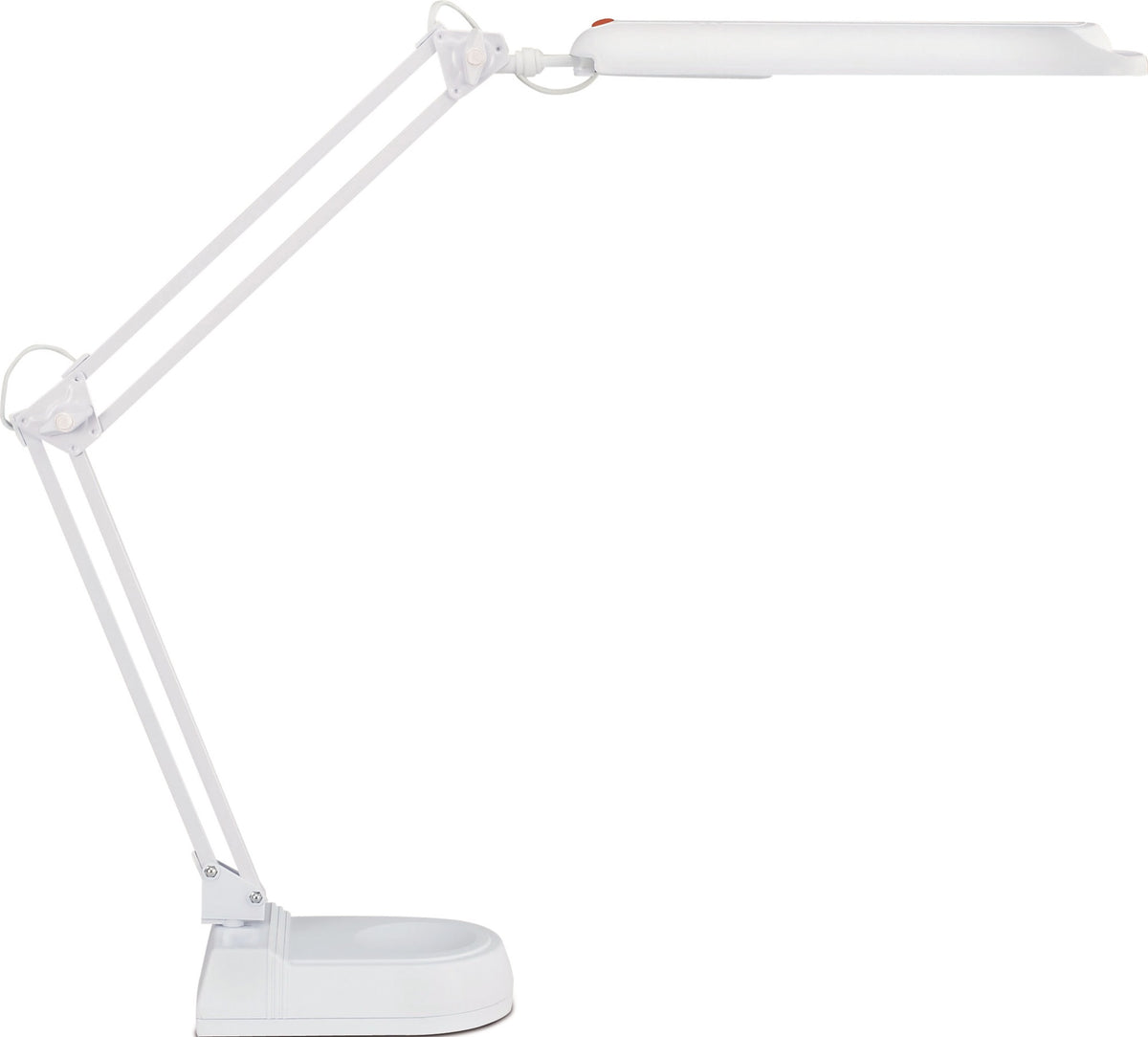 JAKOB MAUL Schreibtischleuchte LED Metall/Kunststoff weiß mit Tischklemme, 380 mm