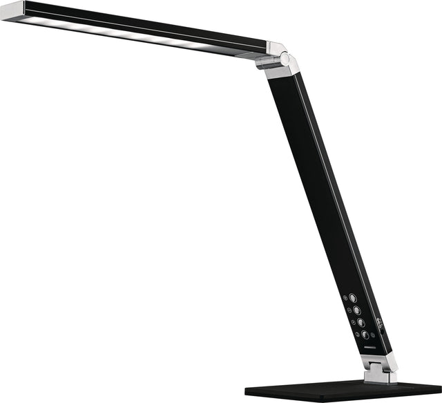 Schreibtischleuchte Magic Light Aluminium schwarz von HANSA – dimmbar, mit USB-Anschluss, Höhe max. 420 mm