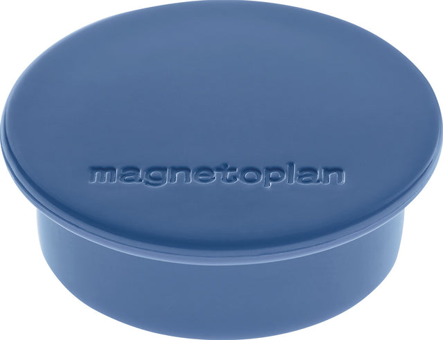 MAGNETOPLAN Magnet Premium Ø 40 mm dunkelblau – 10 Stück, Haftkraft 2,2 kg