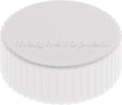 MAGNETOPLAN Magnet Super Ø 34 mm weiß – 10 Stück, Vollkern-Ferrit, ca. 2,0 kg Haftkraft