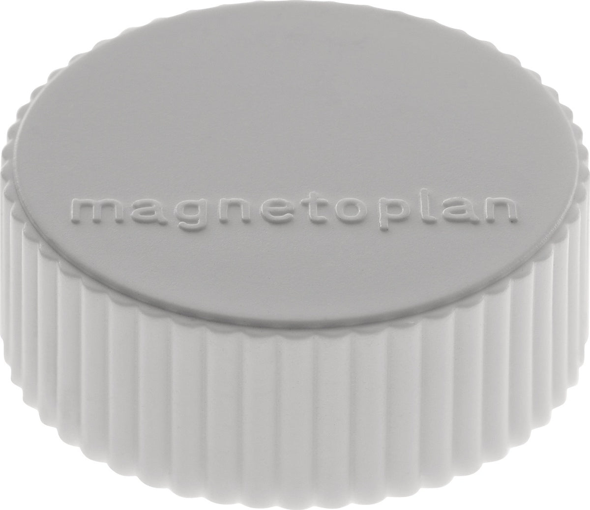 MAGNETOPLAN Magnet Super Ø 34 mm weiß – 10 Stück, Vollkern-Ferrit, ca. 2,0 kg Haftkraft