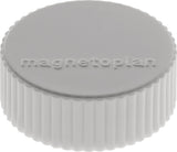 MAGNETOPLAN Magnet Super Ø 34 mm weiß – 10 Stück, Vollkern-Ferrit, ca. 2,0 kg Haftkraft