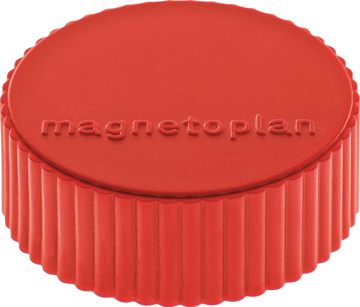 MAGNETOPLAN Magnet Super Ø 34 mm weiß – 10 Stück, Vollkern-Ferrit, ca. 2,0 kg Haftkraft