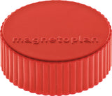 MAGNETOPLAN Magnet Super Ø 34 mm weiß – 10 Stück, Vollkern-Ferrit, ca. 2,0 kg Haftkraft