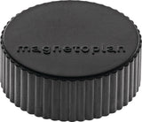 MAGNETOPLAN Magnet Super Ø 34 mm weiß – 10 Stück, Vollkern-Ferrit, ca. 2,0 kg Haftkraft