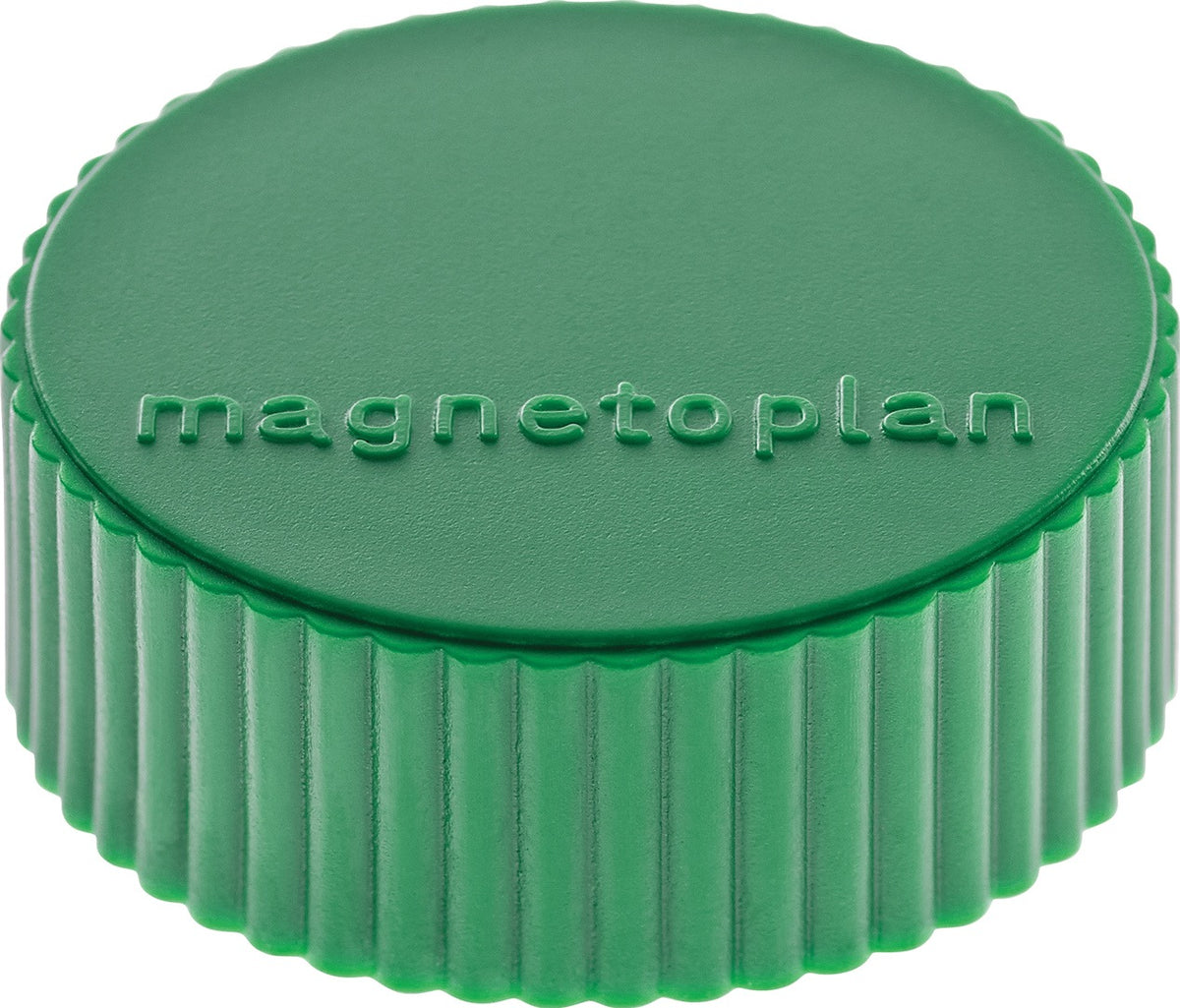 MAGNETOPLAN Magnet Super Ø 34 mm weiß – 10 Stück, Vollkern-Ferrit, ca. 2,0 kg Haftkraft