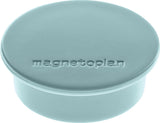 MAGNETOPLAN Magnet Premium Ø 40 mm dunkelblau – 10 Stück, Haftkraft 2,2 kg