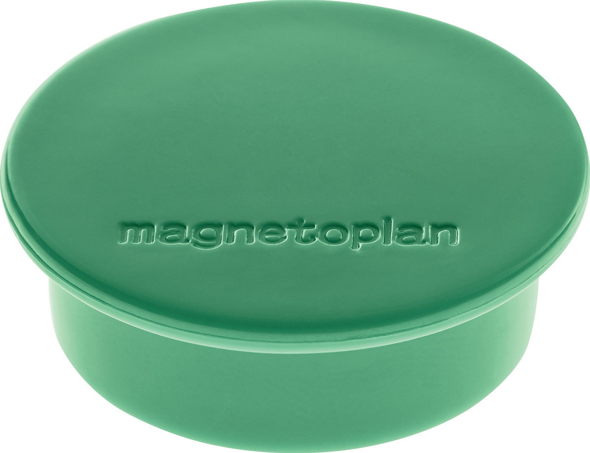 MAGNETOPLAN Magnet Premium Ø 40 mm dunkelblau – 10 Stück, Haftkraft 2,2 kg