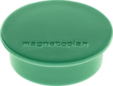 MAGNETOPLAN Magnet Premium Ø 40 mm dunkelblau – 10 Stück, Haftkraft 2,2 kg