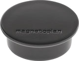 MAGNETOPLAN Magnet Premium Ø 40 mm dunkelblau – 10 Stück, Haftkraft 2,2 kg