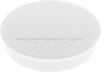 MAGNETOPLAN Magnet Basic Ø 30 mm weiß – 10er-Pack, Ferrit-Vollkern, Haftkraft ca. 0,7 kg