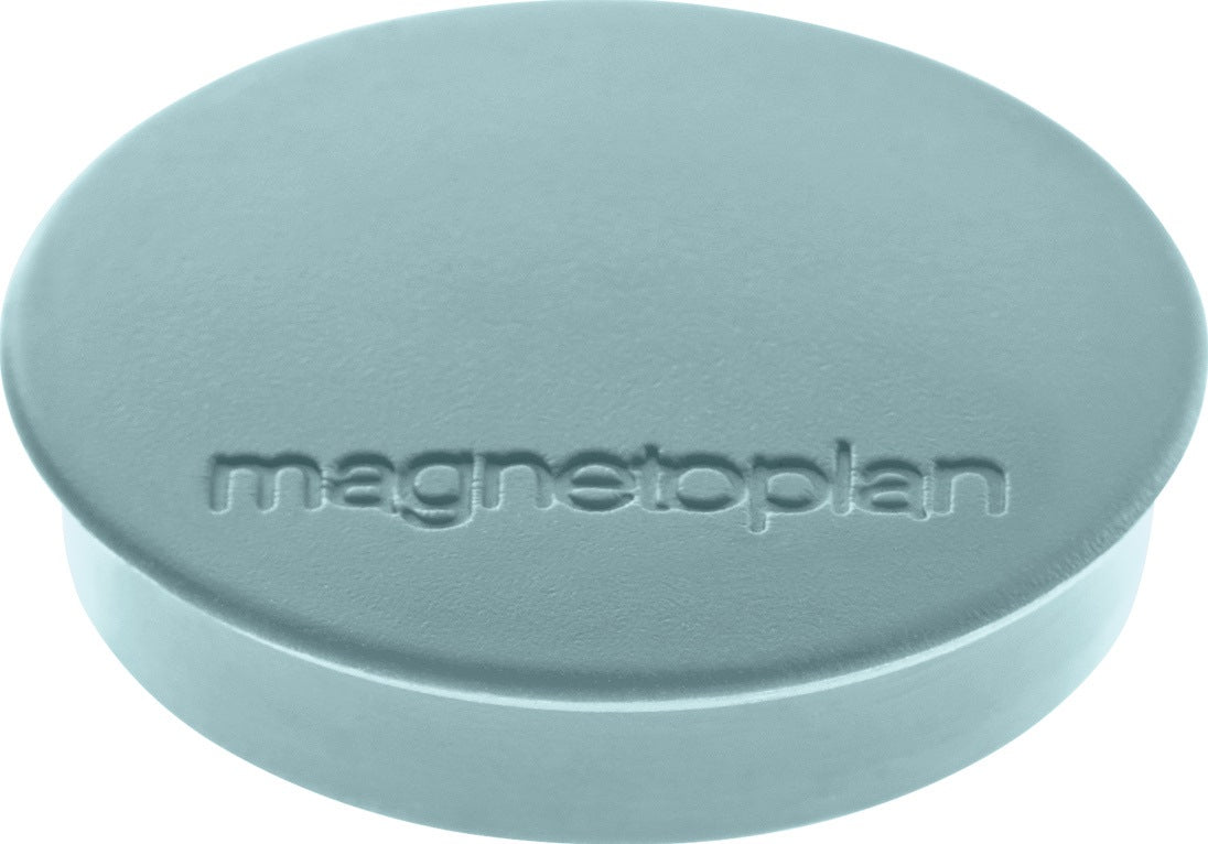 MAGNETOPLAN Magnet Basic Ø 30 mm weiß – 10er-Pack, Ferrit-Vollkern, Haftkraft ca. 0,7 kg
