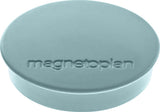 MAGNETOPLAN Magnet Basic Ø 30 mm weiß – 10er-Pack, Ferrit-Vollkern, Haftkraft ca. 0,7 kg
