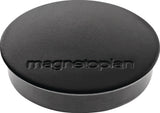 MAGNETOPLAN Magnet Basic Ø 30 mm weiß – 10er-Pack, Ferrit-Vollkern, Haftkraft ca. 0,7 kg