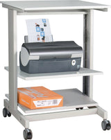 Twinco Solution PC-Arbeitstisch H1180xB600xT500mm lichtgrau fahrbar