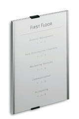 DURABLE Tür-/Infoschild B149 x H105,5 mm mit Acryl-Sichtfenster und Aluminium-Rückenteil