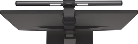 HANSA Bildschirmleuchte ABS/Eisen schwarz mit Klemme LED – 270° drehbar, USB, 3 Lichtfarben
