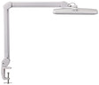 Schreibtischleuchte LED MAUL Metall/Kunststoff weiß, dimmbar, Klemmfuß, 515 mm, 6500K