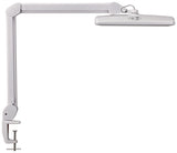Schreibtischleuchte LED MAUL Metall/Kunststoff weiß, dimmbar, Klemmfuß, 515 mm, 6500K