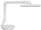 Schreibtischleuchte LED MAUL Metall/Kunststoff weiß, dimmbar, Klemmfuß, 515 mm, 6500K