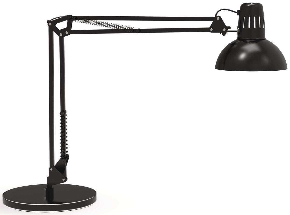 MAUL Schreibtischleuchte LED Metall schwarz H.49cm mit Standfuß und Tischklemme