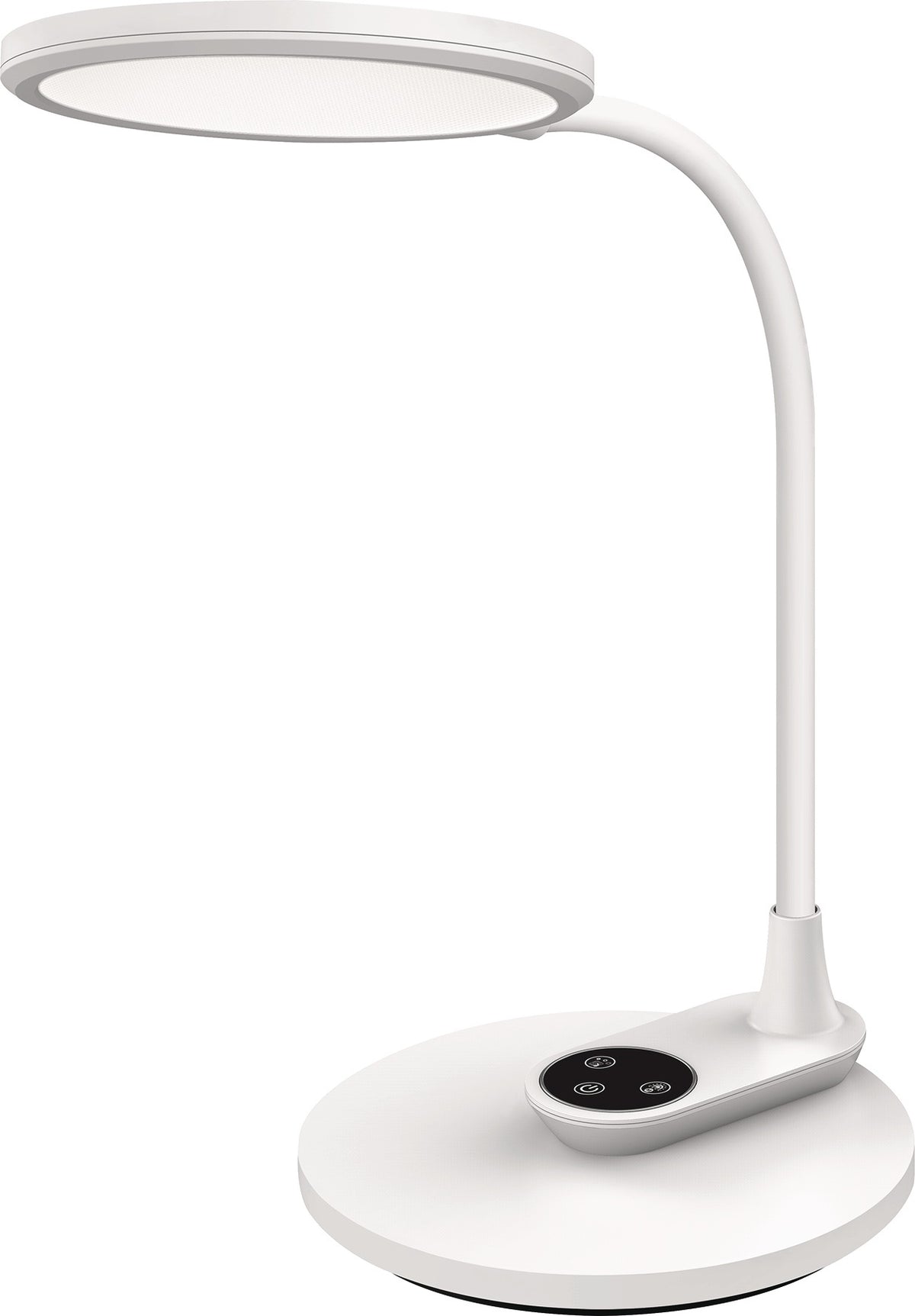 HANSA Schreibtischleuchte Horizon LED mit Standfuß und Wandmontage, 3-Stufen-Dimmer, 9W, warmweiß bis tageslichtweiß