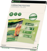LEITZ Folientasche DIN A3, 125 µm, 100 Stück – Laminierfolien für Laminiergeräte