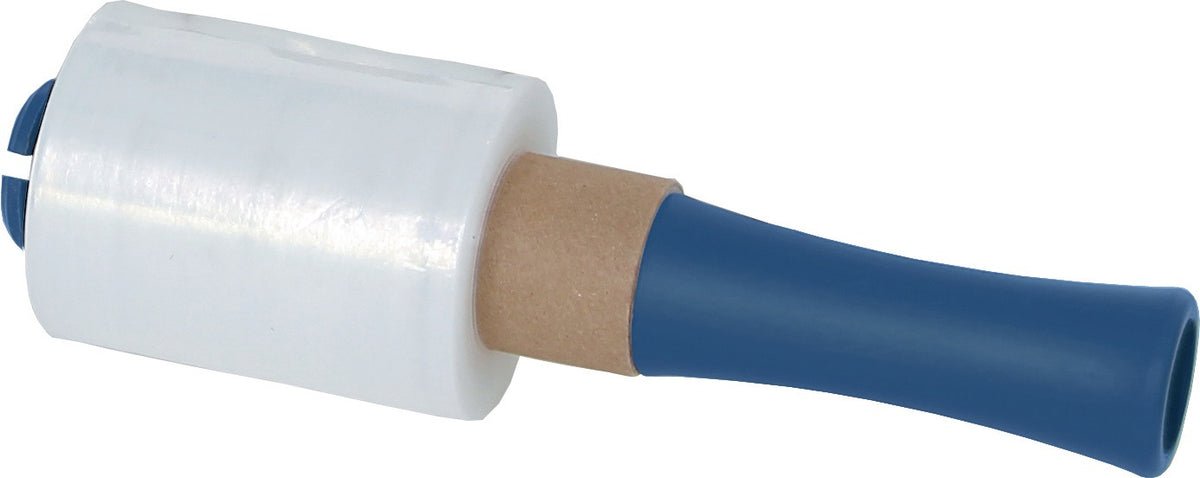Handabroller für Folienbreite 100 mm blau TRANSPAK – kompakt & sofort einsatzbereit