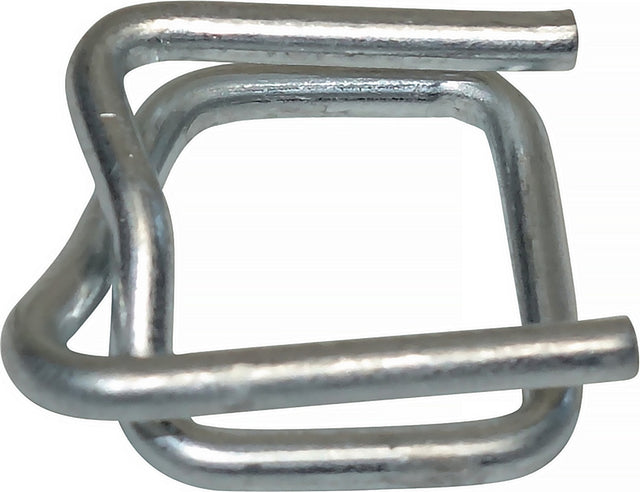 Verschlussklemme 13 mm von Banholzer & Wenz – verzinkter Stahl für Komposit- und Fadenstrukturbänder
