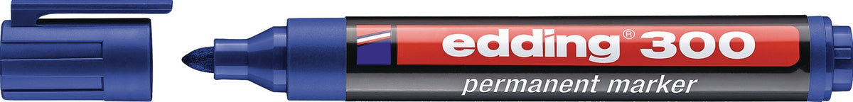 EDDING Permanentmarker 300 Schwarz – Rundspitze 1,5–3 mm, 10er-Pack