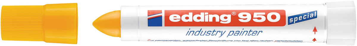EDDING Industrie-Pastenmarker 950 gelb, 10 mm Rundspitze