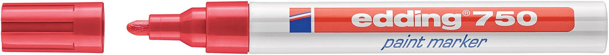 EDDING Lackmarker 750 schwarz, Strichbreite 2-4 mm, Rundspitze, 10er Pack